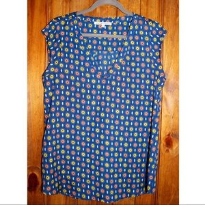 Floral Print Sleeveless Top